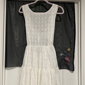 Zara White Backless Dress